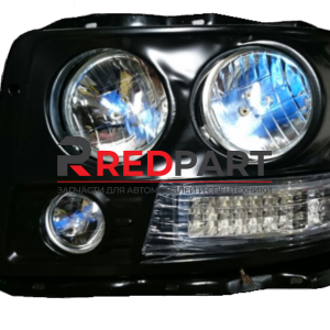 Фара передняя SHAANXI F3000 левая (корпус метал, светодиоды)