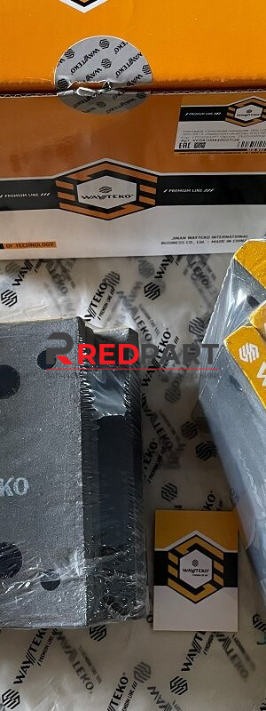 Накладка тормозная передняя (6 + 8 отверстий) WAYTEKO PREMIUM Накладка тормозная передняя (6 + 8 отверстий) WAYTEKO PREMIUM